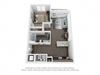 Musk 1 Bed 1 Bath Floor Plan Musk 1 Bed 1 Bath Floor Plan at The Century at Purdue Research Park, West Lafayette, Indiana